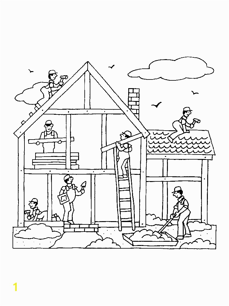 Building Construction Coloring Pages Construction Site Coloring Pages Bing Images Parties