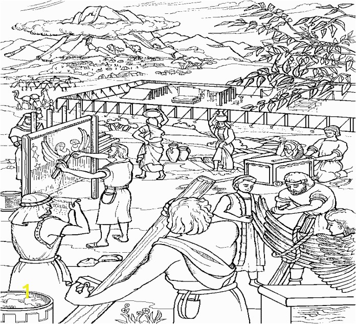 Moses And The Israelites Build The Tabernacle coloring page This coloring page will help you prepare your Sunday school lesson on Exodus 36 8 40 38 on