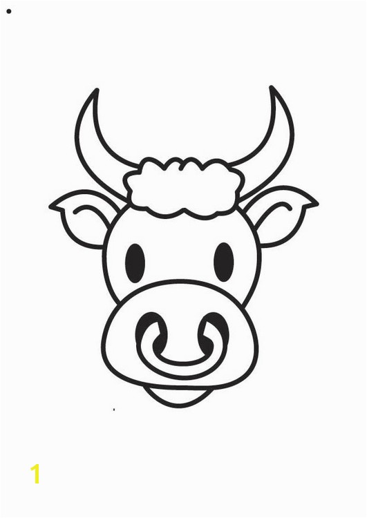 Coloring page Bull s Head