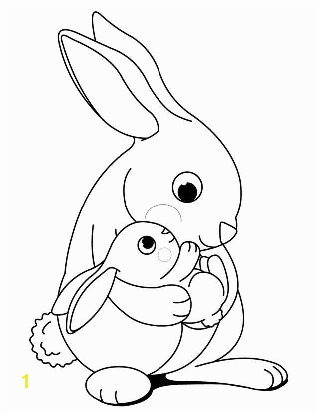 bunny coloring pages free 302