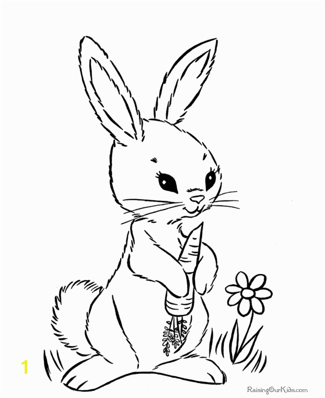 Easter bunny coloring pages