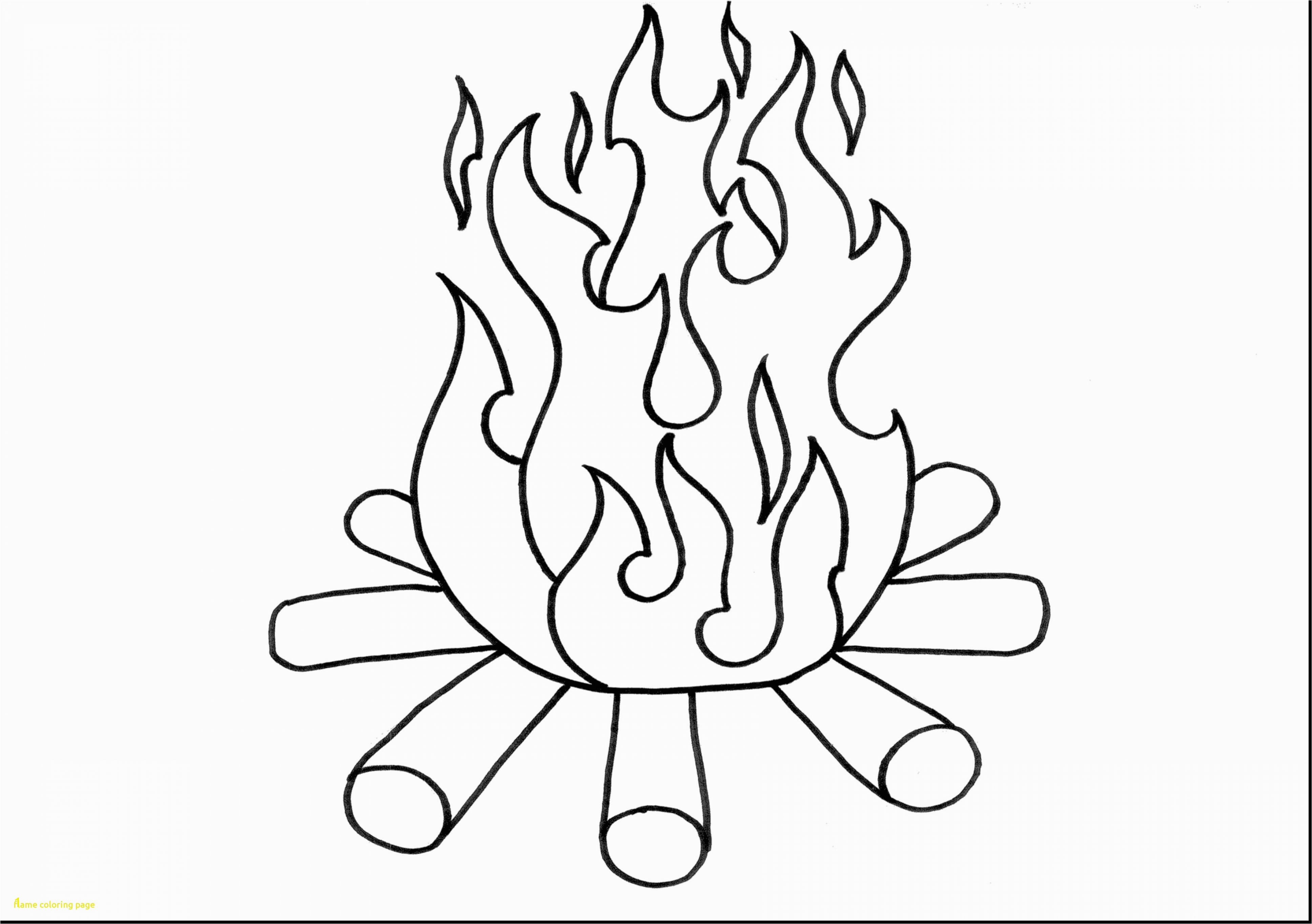 Flames Coloring Pages 3