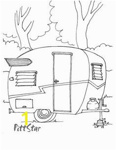 Instant Download 1960 Vintage Shasta Travel Trailer with wings Printable Adult Coloring Page