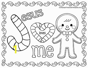 CandyPlacematBoy Jesus Loves Me Candy Cane Coloring