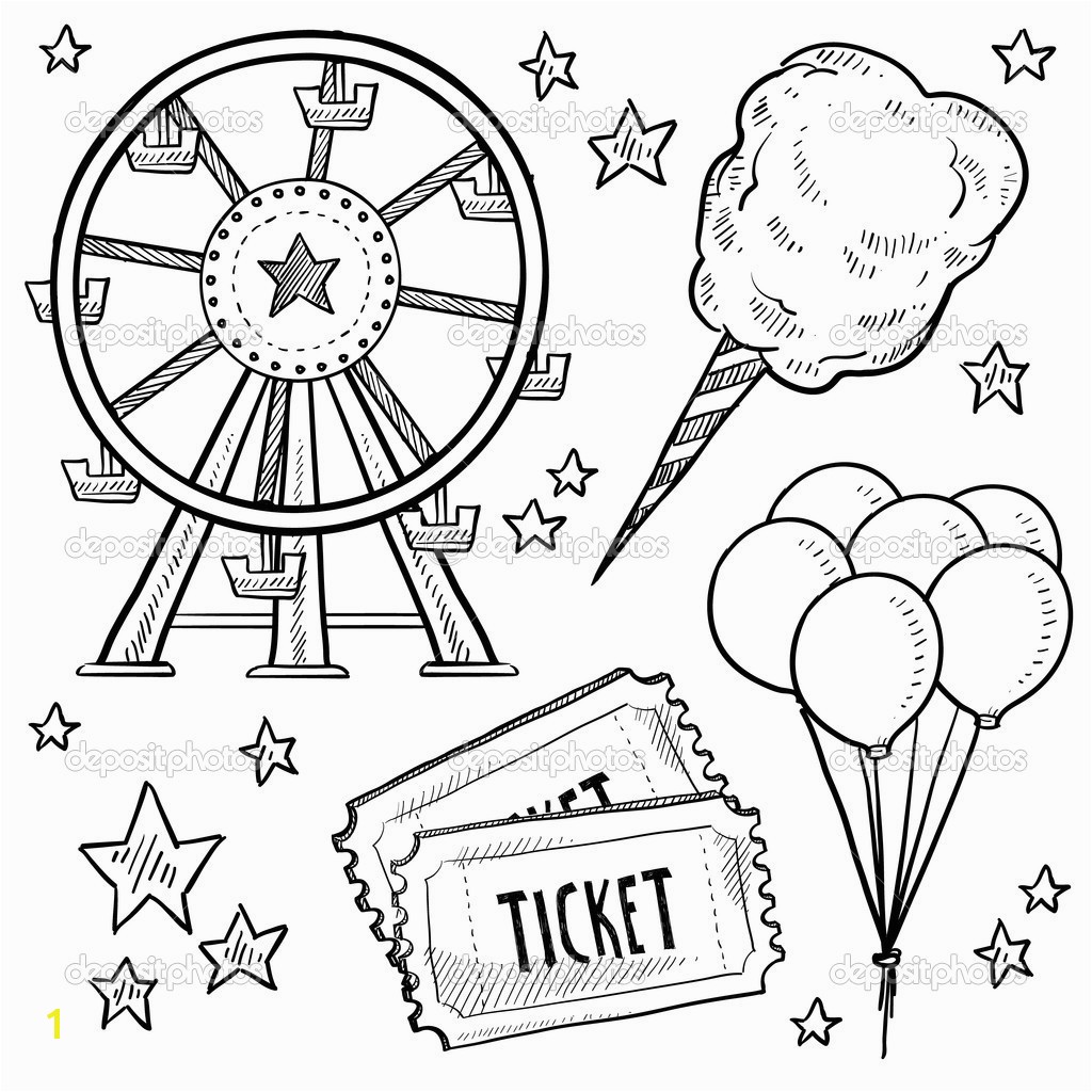 carnival coloring sheets 1635 for county fair pages