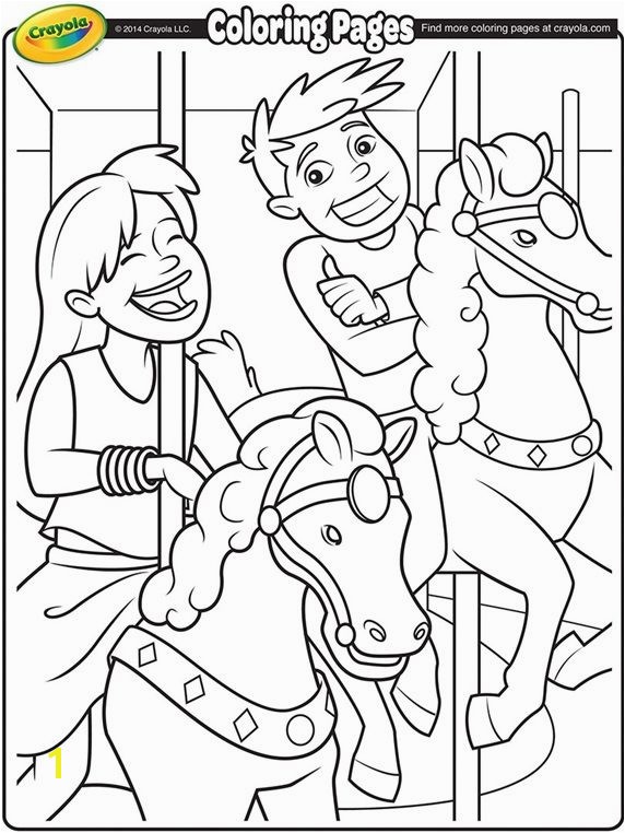 Carousel Horses on crayola