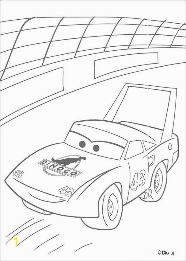 Cool Design Cars Wingo Coloring Pages The King A Circle Track