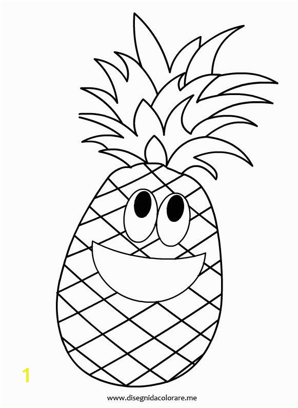 pineapple coloring page