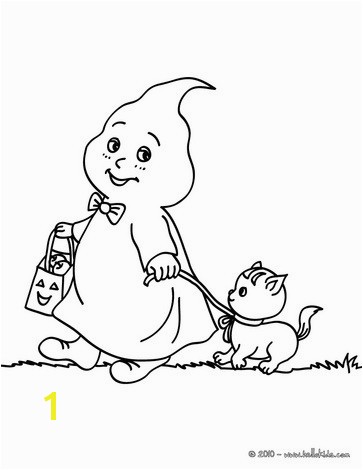 Dog Specter Phantom and cat coloring page Coloring page HOLIDAY coloring pages HALLOWEEN coloring pages