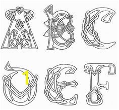 clipart celtic letters