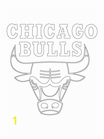 Chicago Bulls Logo Coloring Page Free Printable Pages Arresting