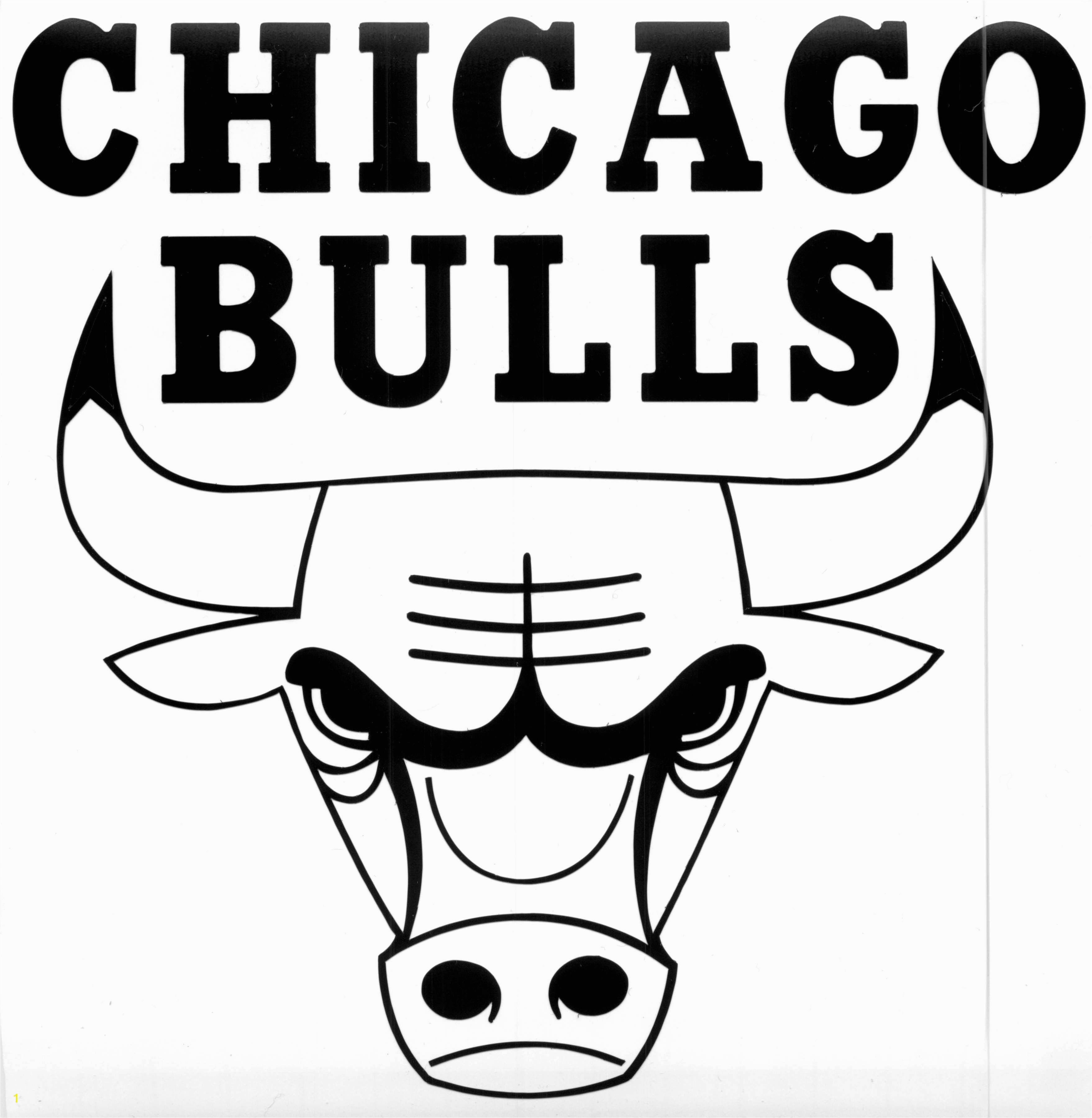 chicago bulls coloring sheet chicago bulls logo black and white