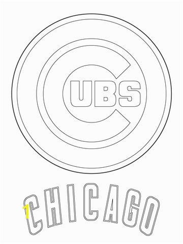 Chicago Cubs Coloring Pages Chicago Cubs Logo Coloring Page