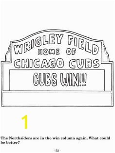chicago cubs coloring pages flytheW