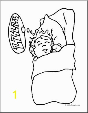 Clip art kids sleeping Pillow clipart coloring page vector free stock