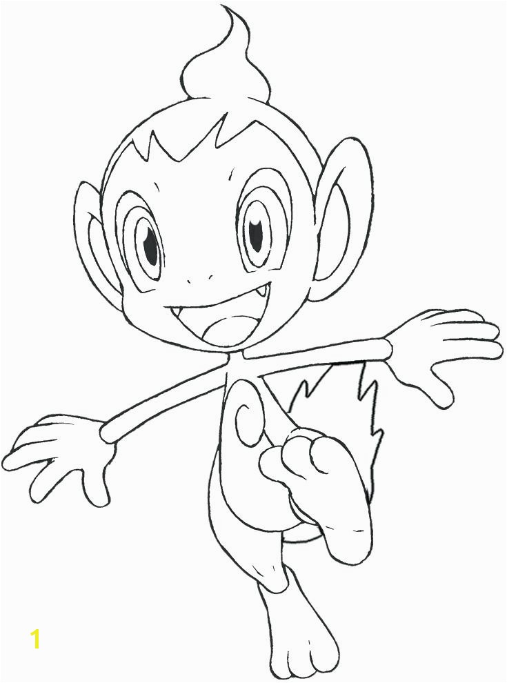 Chimchar Pokemon Coloring Pages Coloring Pages Flowers Spring