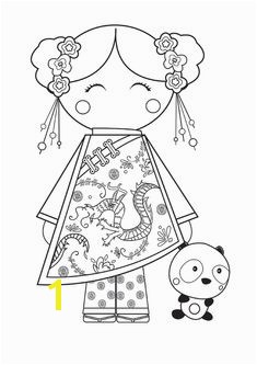 Printable traditional dress coloring pages