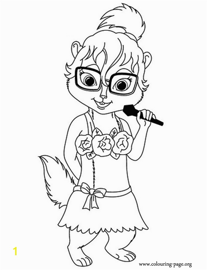 Chipettes Coloring Pages to Print Jeanette Miller is A Member Of the Chipettes She is Beautiful and