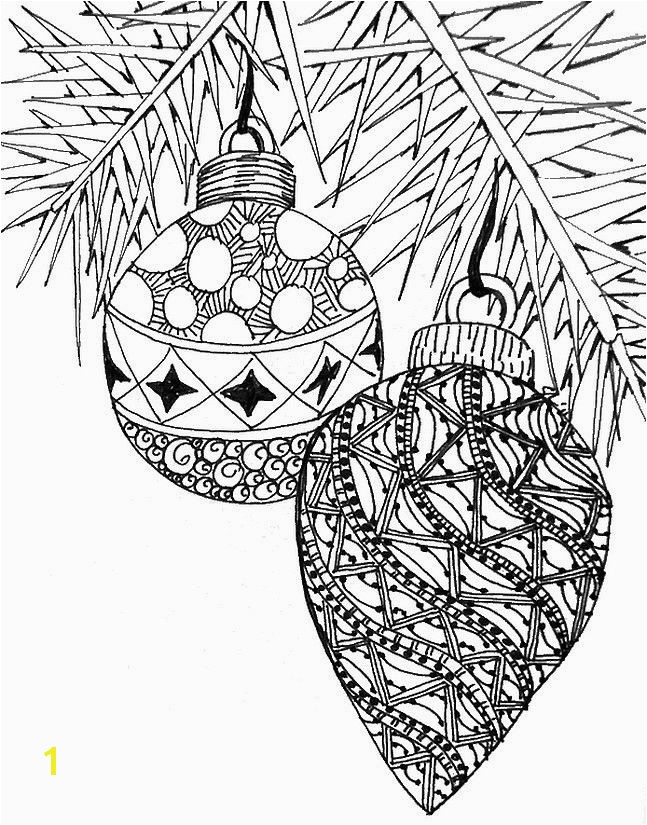 Christmas ornament Coloring Pages for Adults Adult Christmas Coloring Page Christmas Cheer Pinterest
