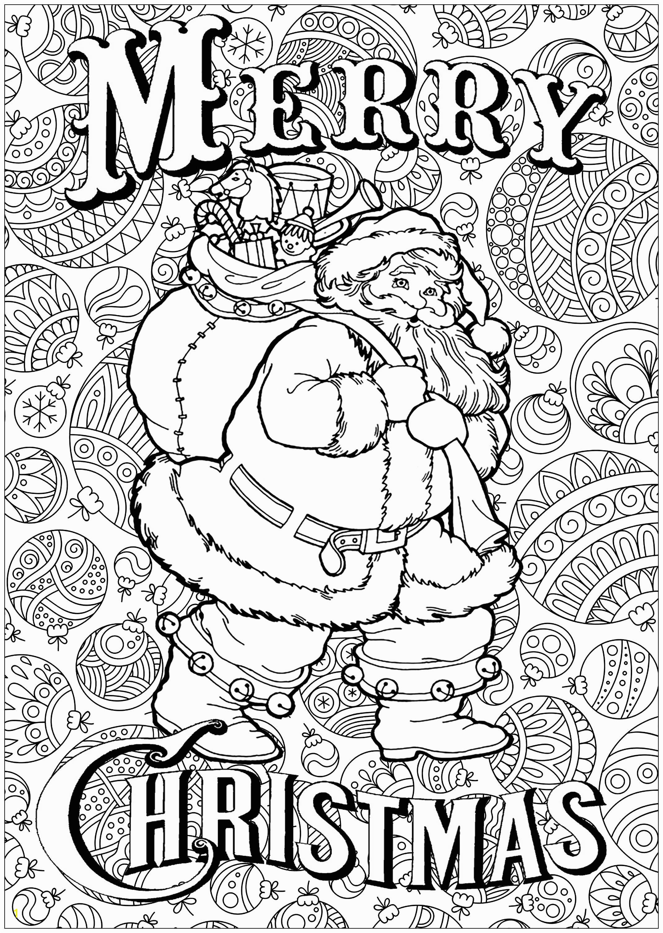 Free Christmas Coloring Pages for Adults