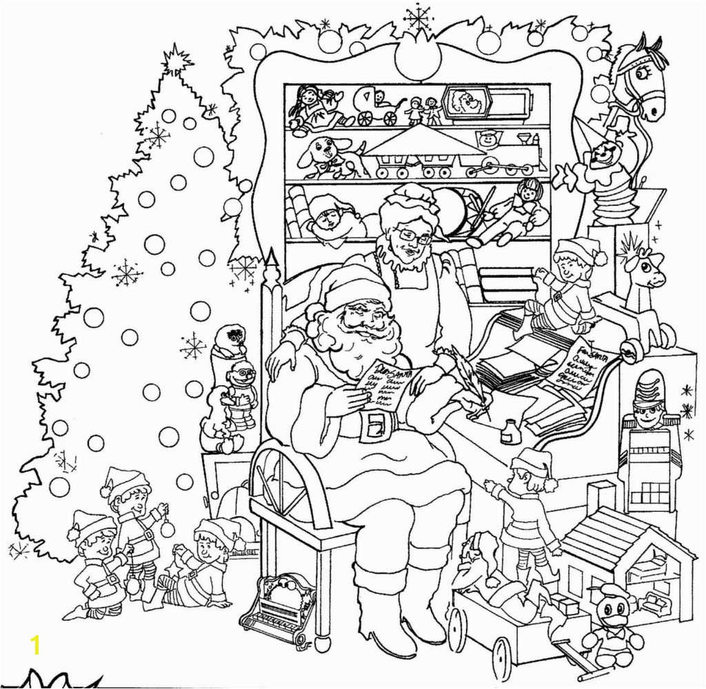 Christmas Coloring Pages For Adults Free Printable At