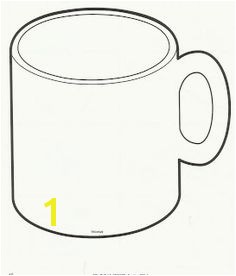 Mug Outline Coffee Mug Clipart Hot Chocolate Mug Coloring Page