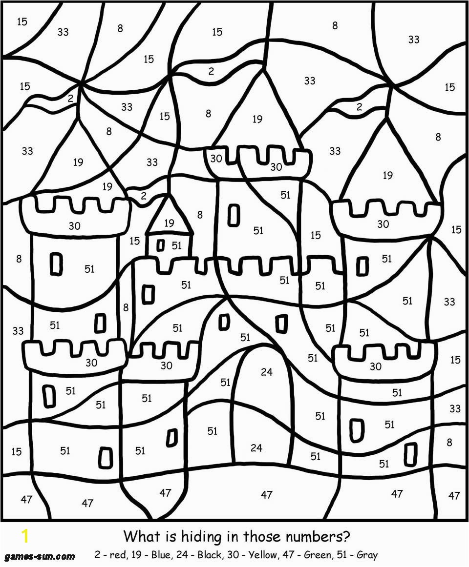 Color Coded Coloring Pages Kindergarten Printable Color by Number Pages for Kids Coloring Pages Coloring