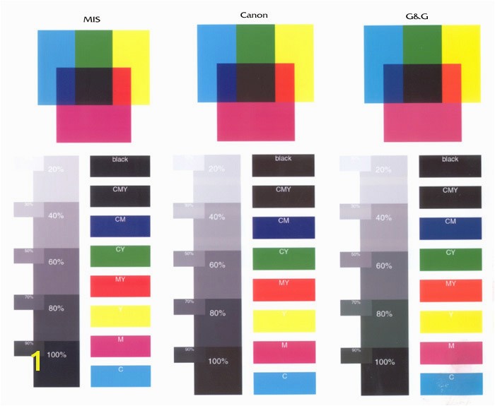 printer test page color pare cheap versus expensive ink jet inks neil slades amazing brain figure