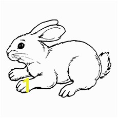Printable Coloring Page of Cute Rabbit