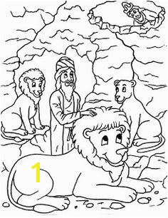 daniel and the lions den coloring pages