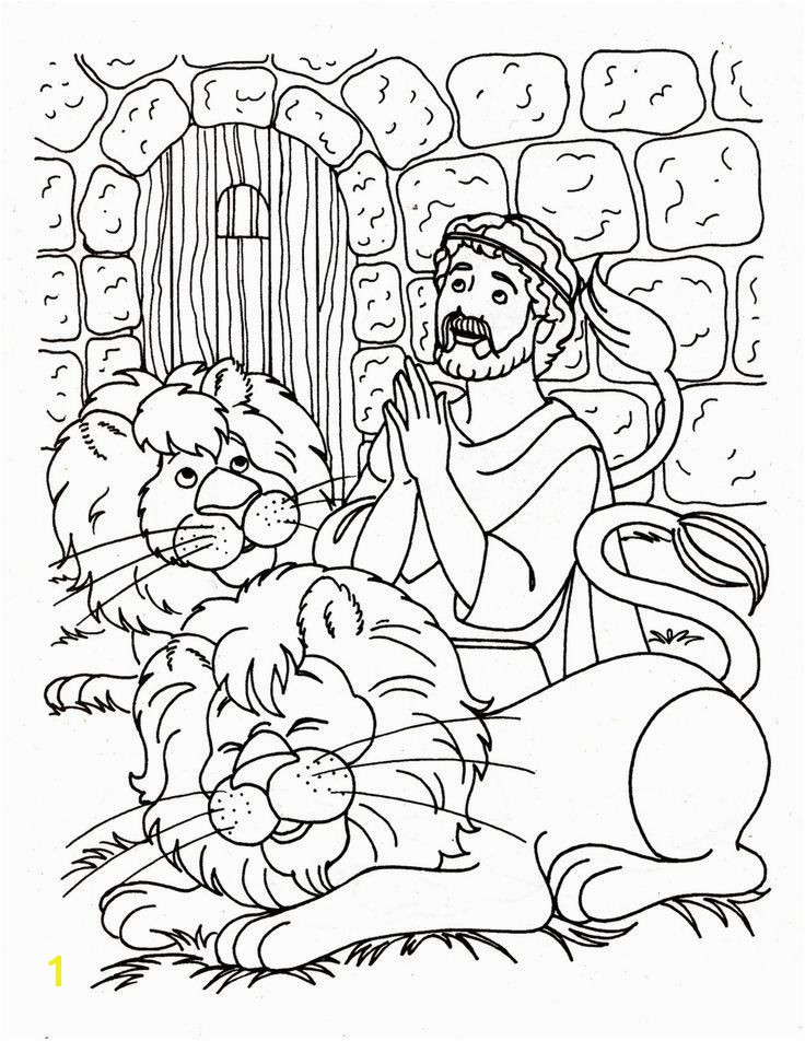 Coloring Page Of Daniel In the Lion S Den Daniel and the Lions Den Coloring Page