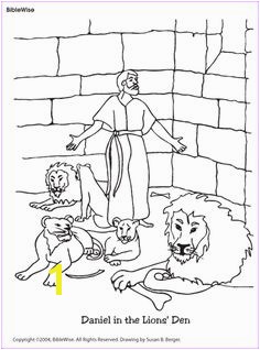 Coloring Daniel in the Lions Den Kids Korner BibleWise