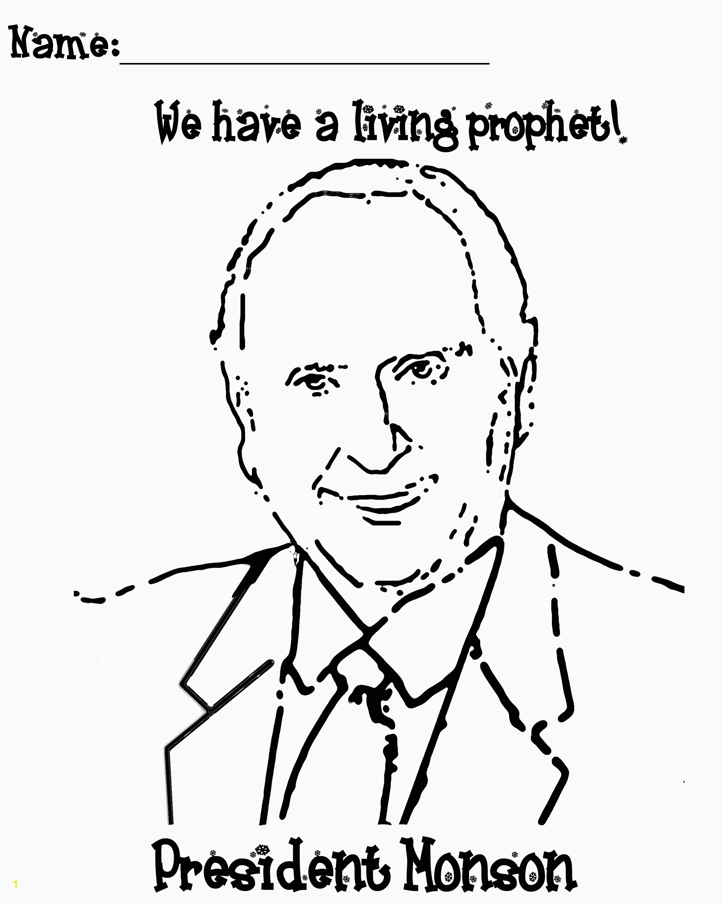 Coloring Page Of Thomas S Monson 50 Inspirational S Lds Coloring Pages