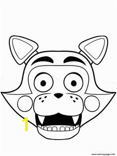 Print fnaf freddy five nights at freddys foxy coloring pages
