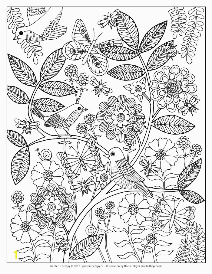 7 Flower Garden Coloring Pages