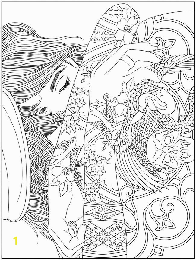 Coloring Pages for Adults Difficult Fairies Wel E to Dover Publications Body Art Tattoo Designs Coloring