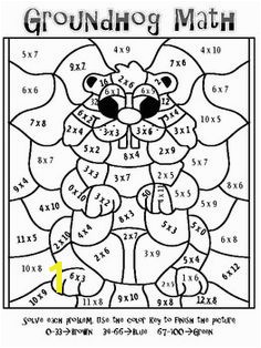 Forest Fun Multiplication Mosaics 8 Pages of Fun Color By Number