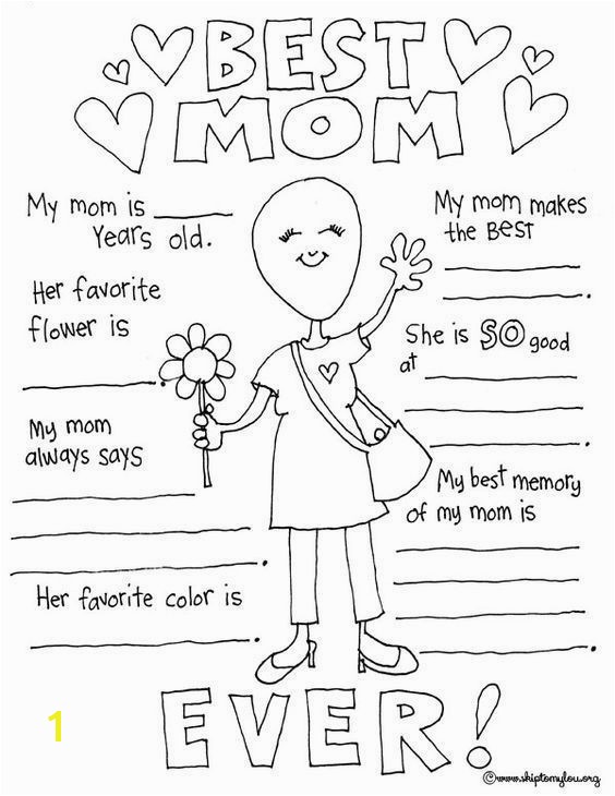 Mothers Day Coloring Pages to Celebrate the BEST Mom Pinterest
