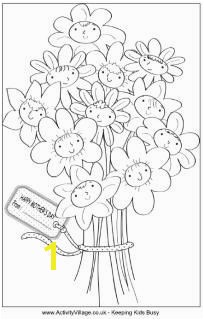 Great website for coloring pages Mother s Day bouquet colouring page