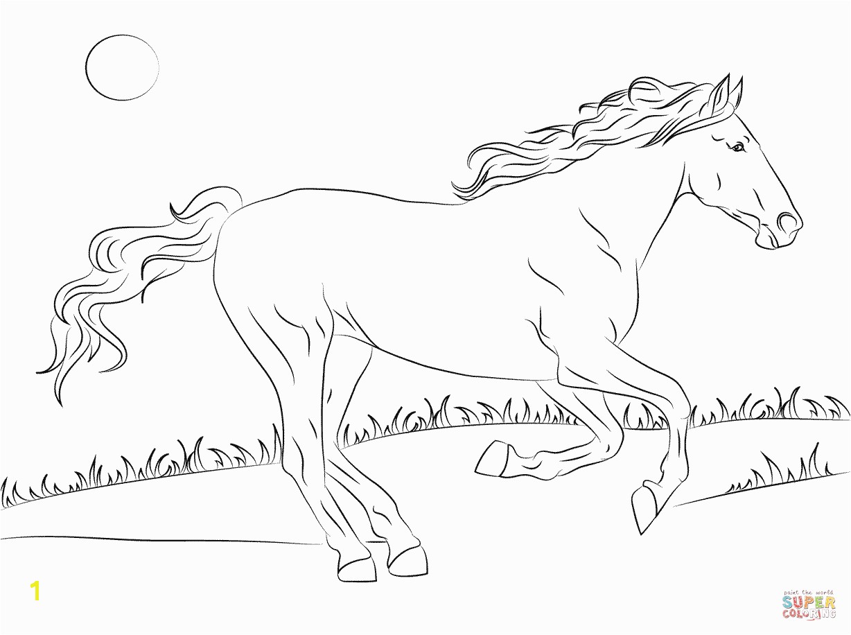 Coloring Pages Horses Running | divyajanani.org