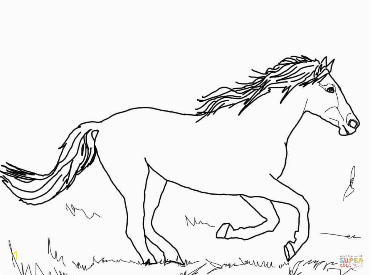 the Running Mustang coloring pages