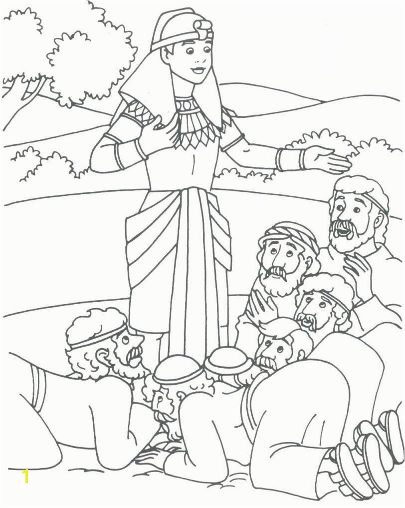 coat of many colors pharoh s dreams Patriarch Joseph Coloring Pages Joseph Coloring Pages