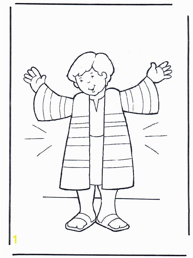 Coloring Pages Joseph and the Coat Of Many Colors Joseph S Coat Coloring Sheet