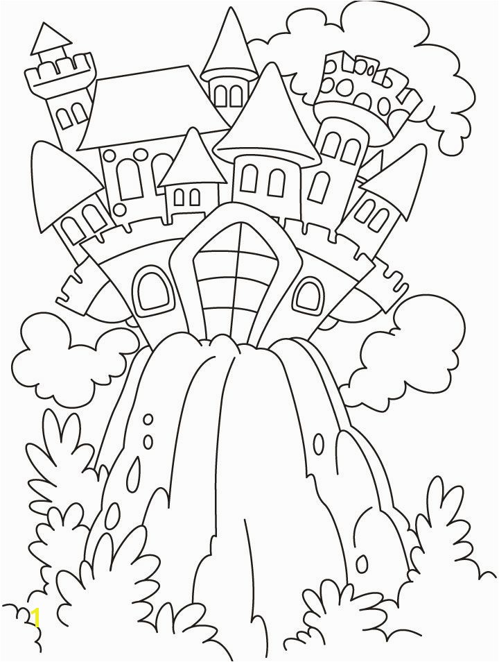 Coloring Pages Of A Castle Fairy Castle Coloring Pages
