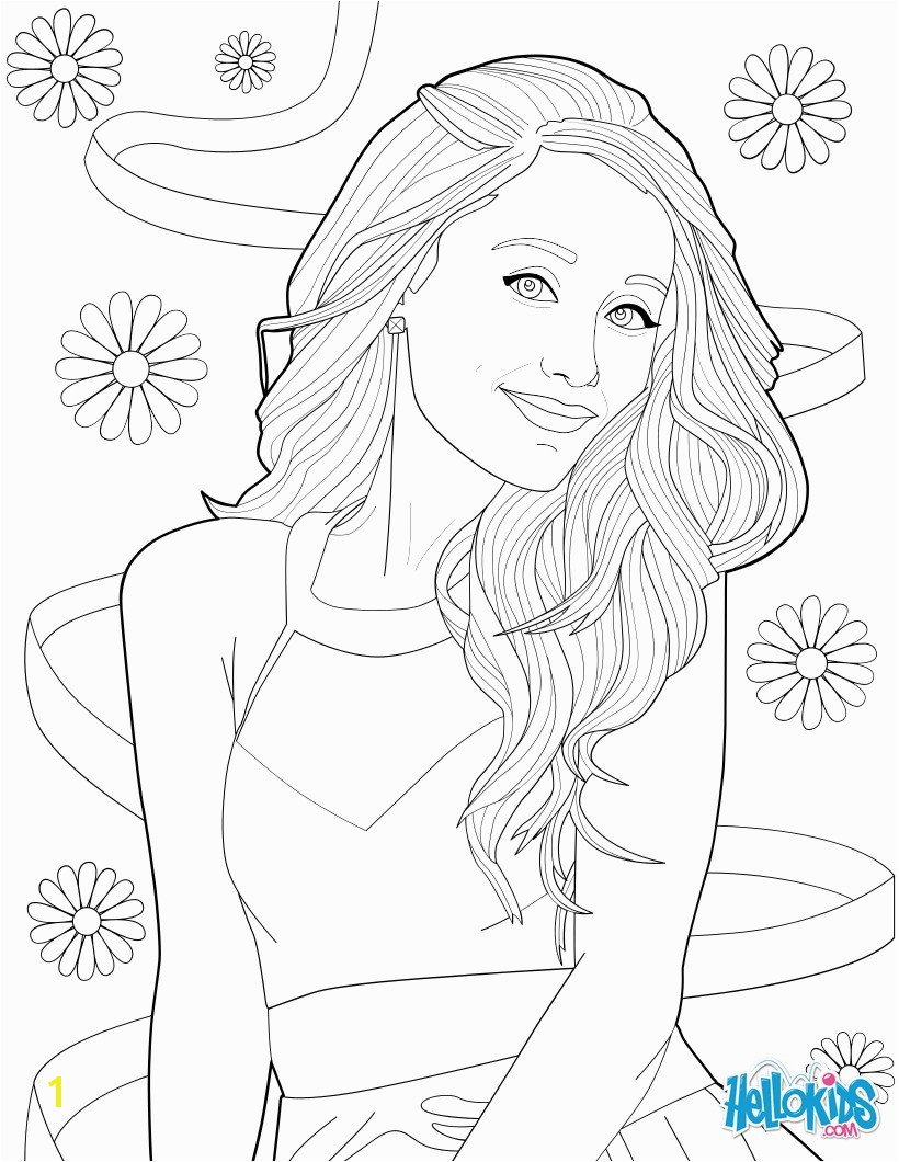 Coloring Pages Of Ariana Grande Coloring Picture Of Ariana Grande Coloring Pages Hellokids