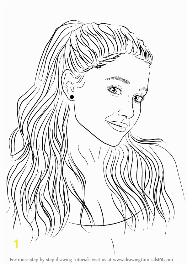 Strikingly Inpiration Coloring Pages Ariana Grande Bltidm To