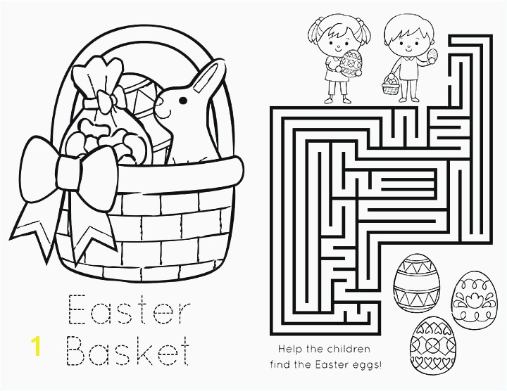 Baby Chick Coloring Pages Cute Easter Bunny with Egg Basket Easter Coloring Pages