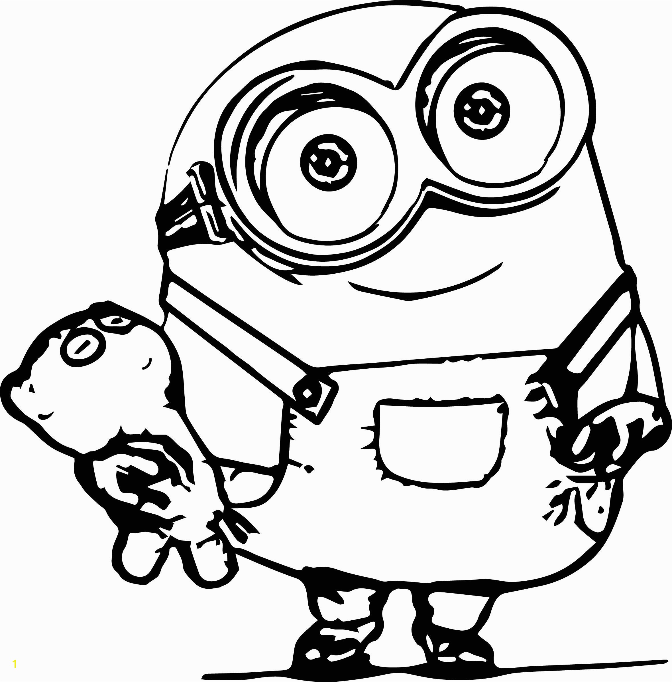 awesome Minions Coloring Pages