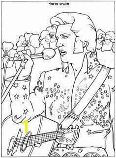 13 New Coloring Pages Elvis Presley