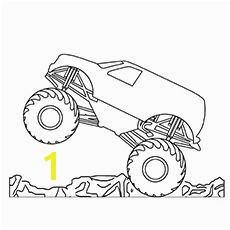 10 Wonderful Monster Truck Coloring Pages For Toddlers